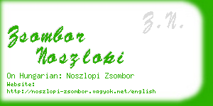 zsombor noszlopi business card